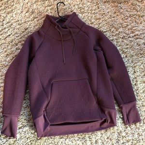 Athleta deep purple quilted hoodie.